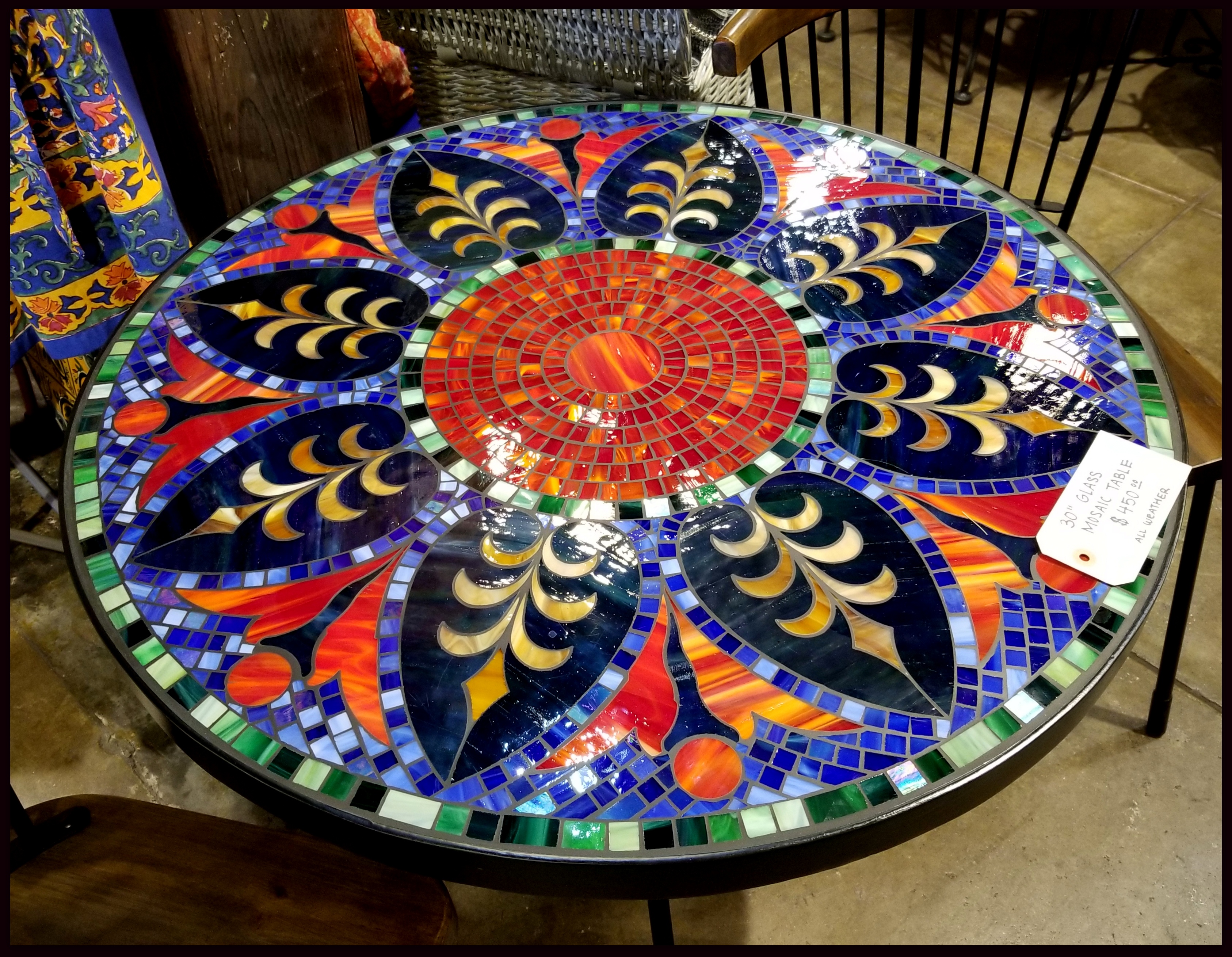 mosaic tile kitchen table