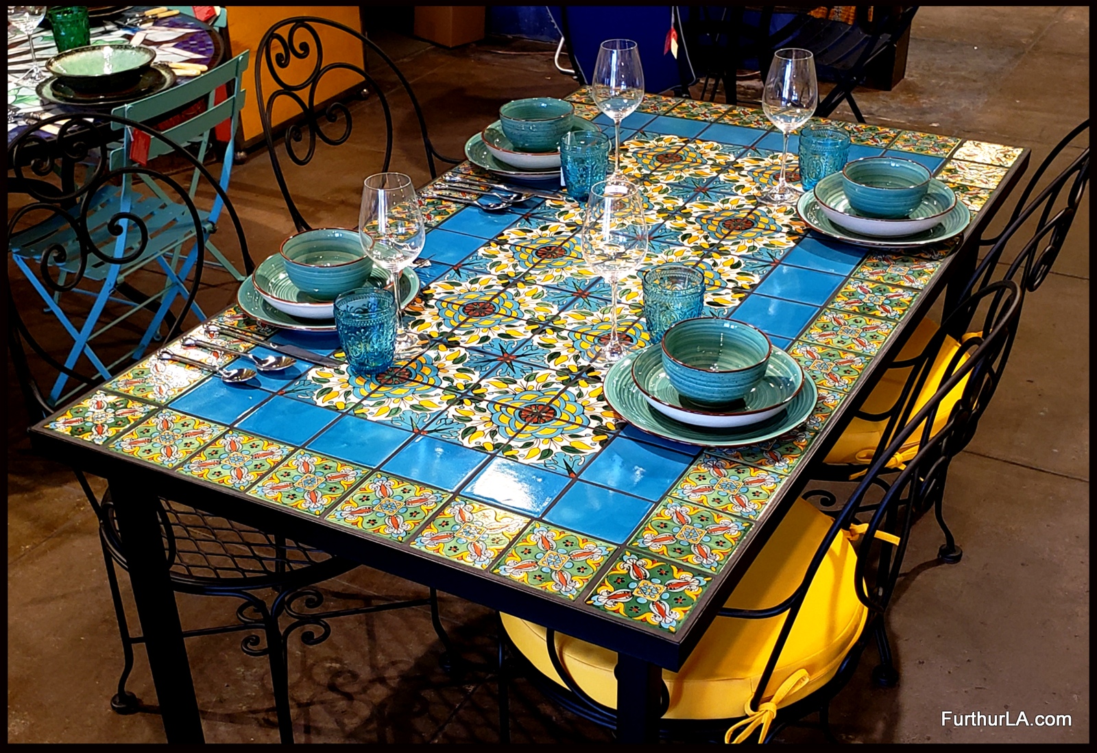 Tile and Glass Mosaic Tables
