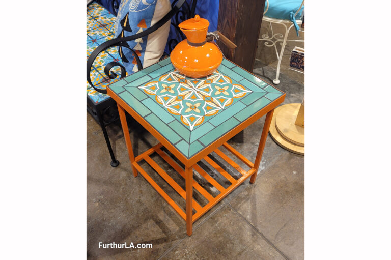 Malibu tile indoor outdoor side table