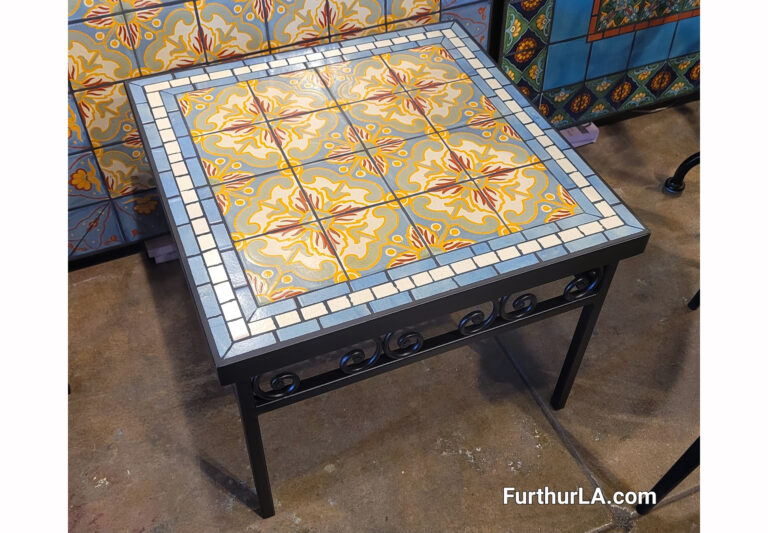 spanish revival coffee table wrought iron furniture