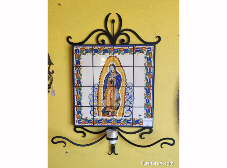 Virgin of guadalupe tile panel