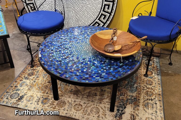 Glass mosaic coffee table indoor outdoor