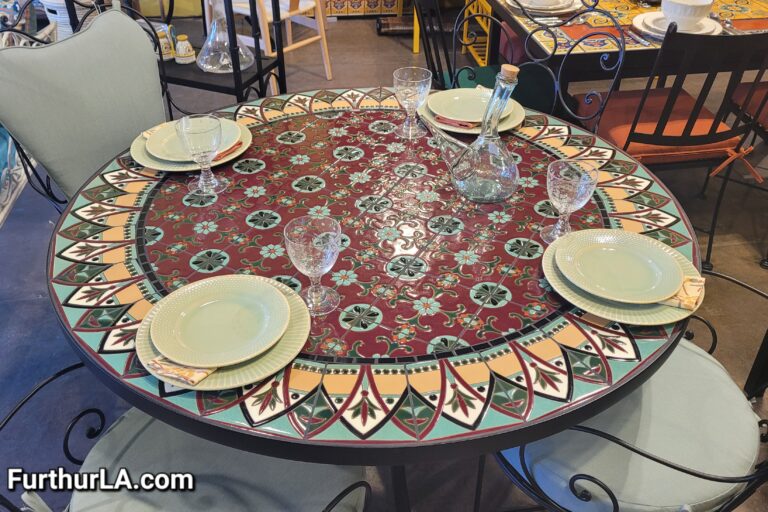 Malibu tile outdoor dining table