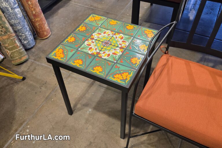 Tile outdoor side table