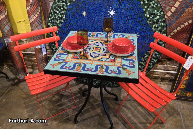 Malibu tile outdoor table