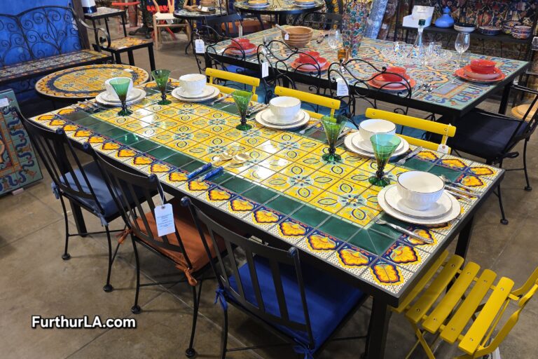 Outdoor patio furniture large table