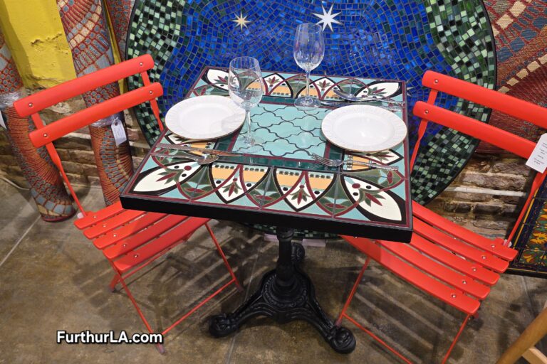 Malibu tile outdoor table for patio.