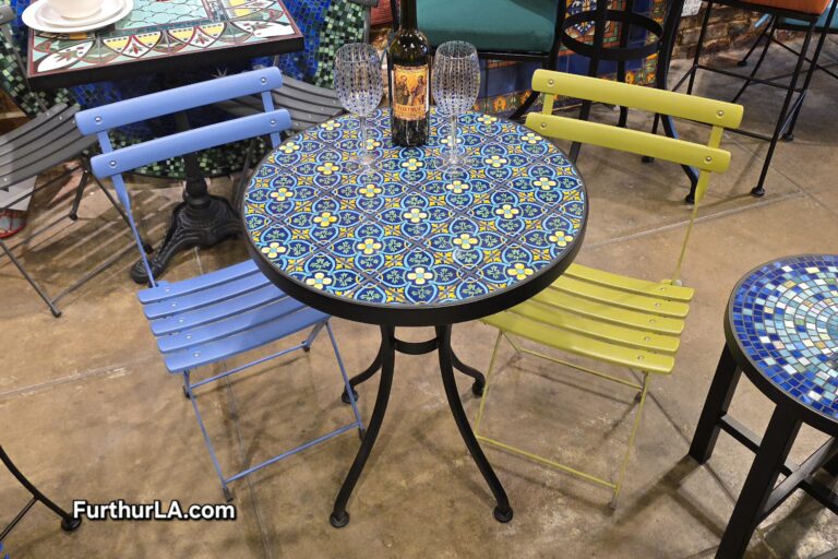 Tile cafe bistro round table